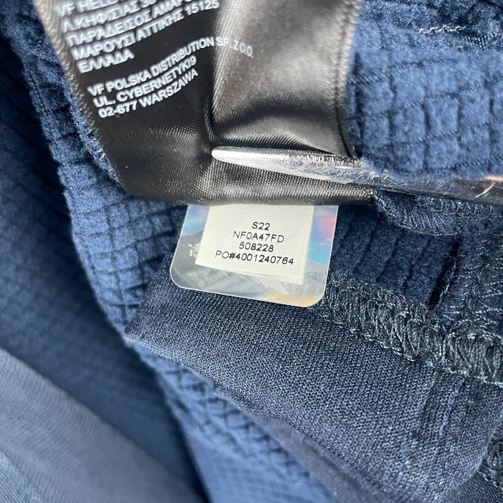 The North Face Jacket Mens Large Blue Mountain Peaks Full Zip Fleece Track - Picture 8 of 13